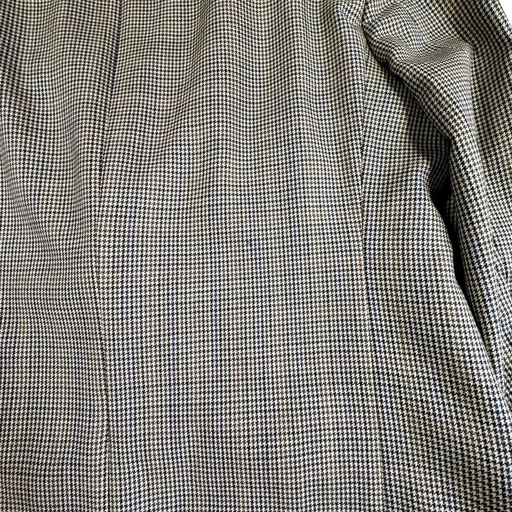 Lauren Ralph‎ Lauren Brown Blazer Sport Coat Mens 42XL Wool Houndstooth VTG 1998